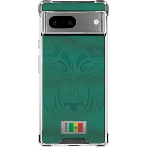 Senegal Soccer Flag Google Pixel 8 Clear Case